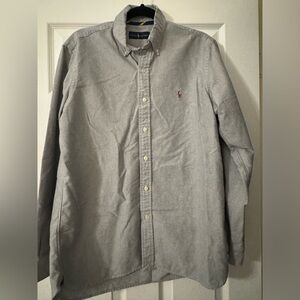 Medium Grey Ralph Lauren Long Sleeve Button Down